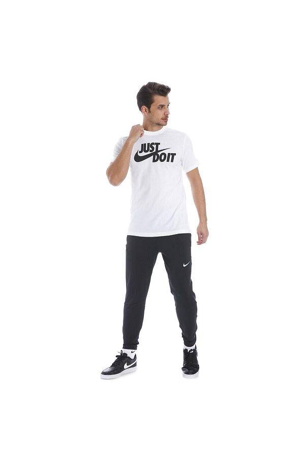 White nike shirt with grey swoosh sales