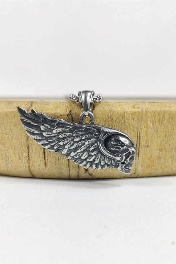 Ayya Aksesuar Steel Necklace 316l And Hells Angel Biker Pendant Necklace Ring Trendyol