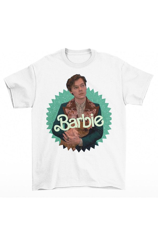 Urbanstadt Harry Styles Barbie White T Shirt Trendyol