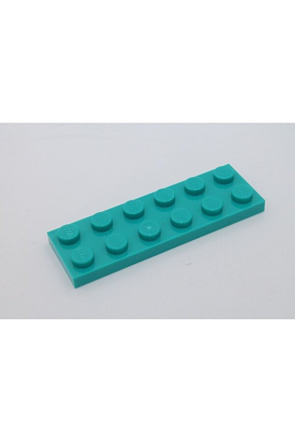 LEGO MOC Custom Aksesuar Creator Plate 2 x 6 Düz Tuğla Turkuaz 2 adet gönderilecek