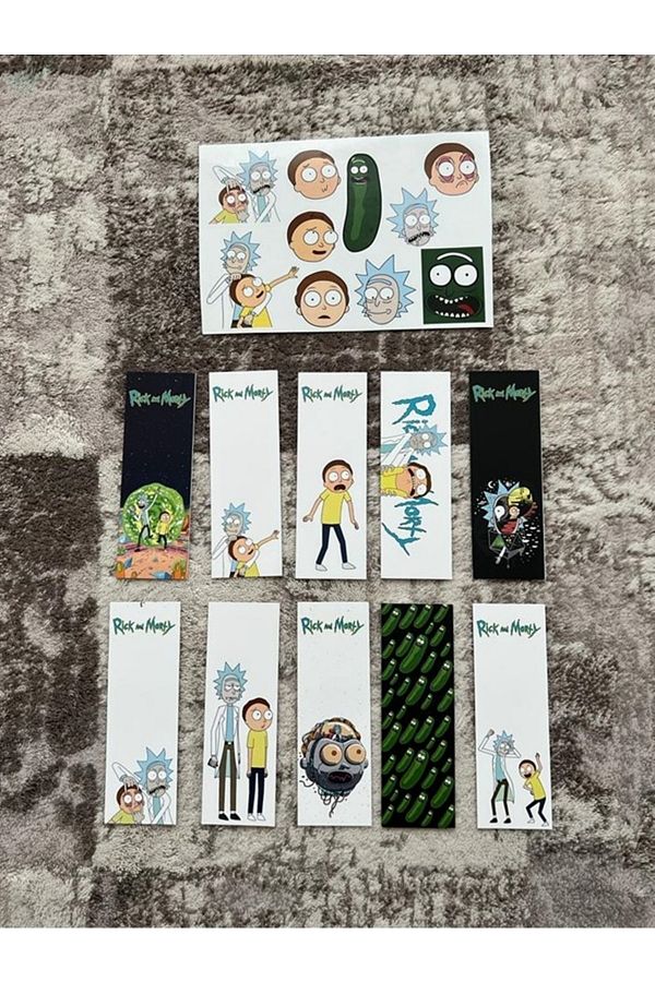 Paytak Moda-Rick Array Bookmark and Stickers Sticker Set PYTKSTKRYRC45 1