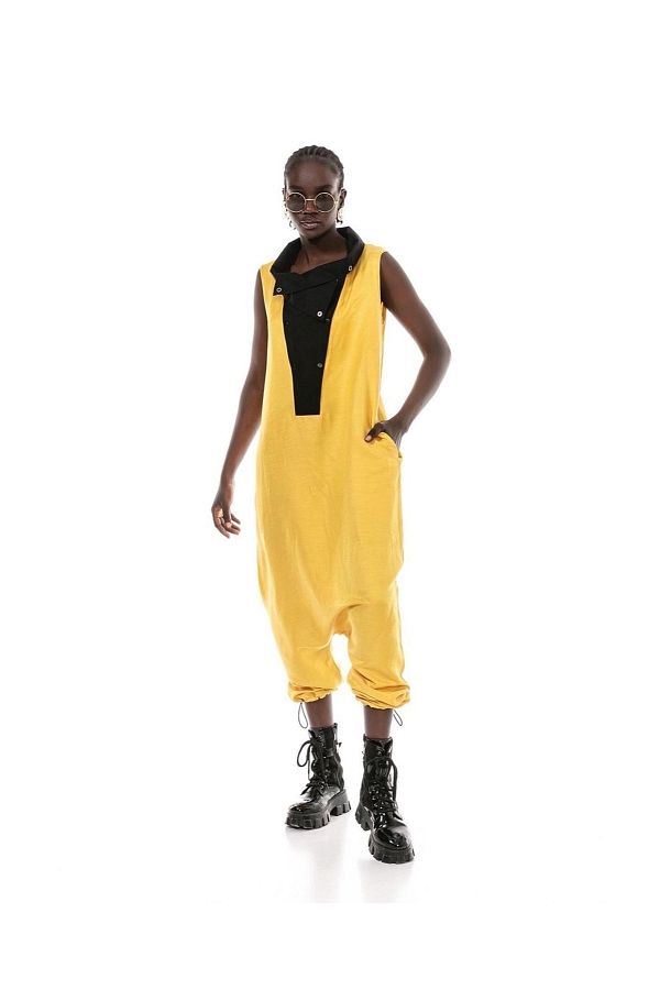 Black and yellow overalls best sale