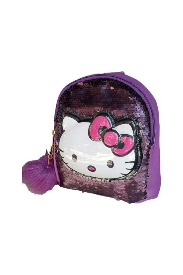 DZC KUZENLER AVM-PURPLE PURPLE LIGHTED CHILDREN'S BACKPACK WITH PUMP Hello CITY PURPLE 1