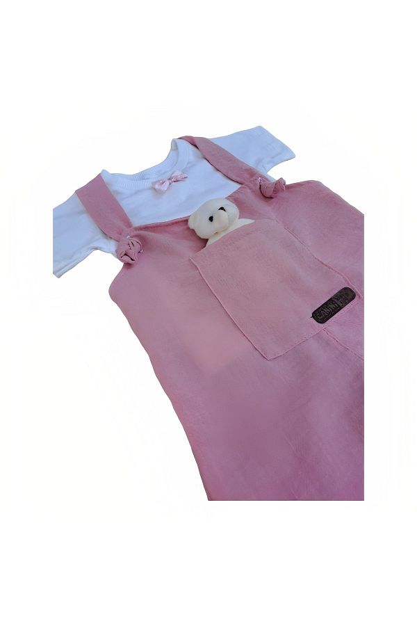 Baby pink salopettes online