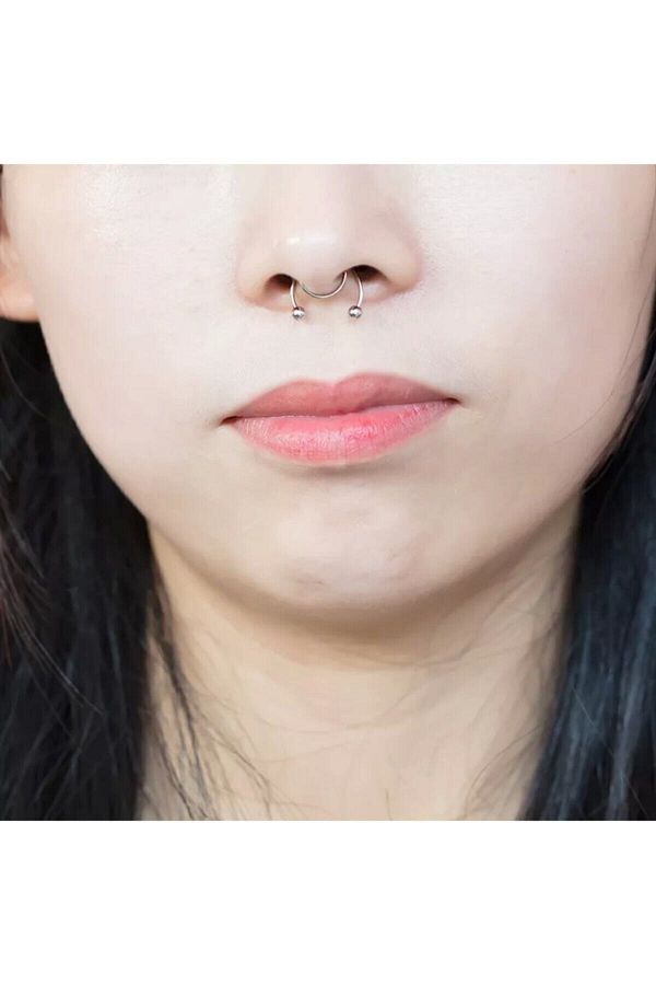Fake barbell septum piercing on sale