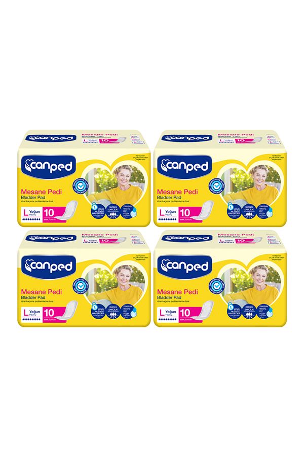 Canped-Maternity Pads Intensive L (Large) Size 10 Pack of 4 1