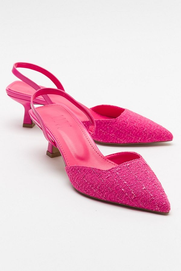 Hot pink stiletto shoes top