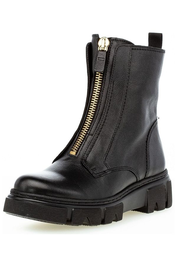 Gabor Ankle Boots Black Flat Trendyol