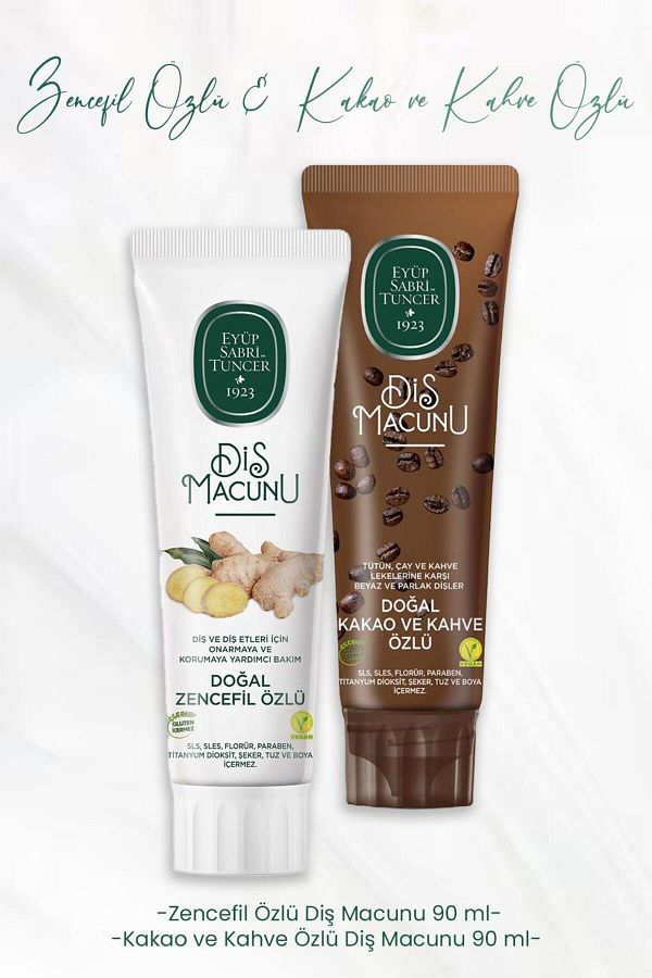 Eyüp Sabri Tuncer-Toothpaste Ginger Extract 90 mlCocoa and Coffee Extract 90 ml 1