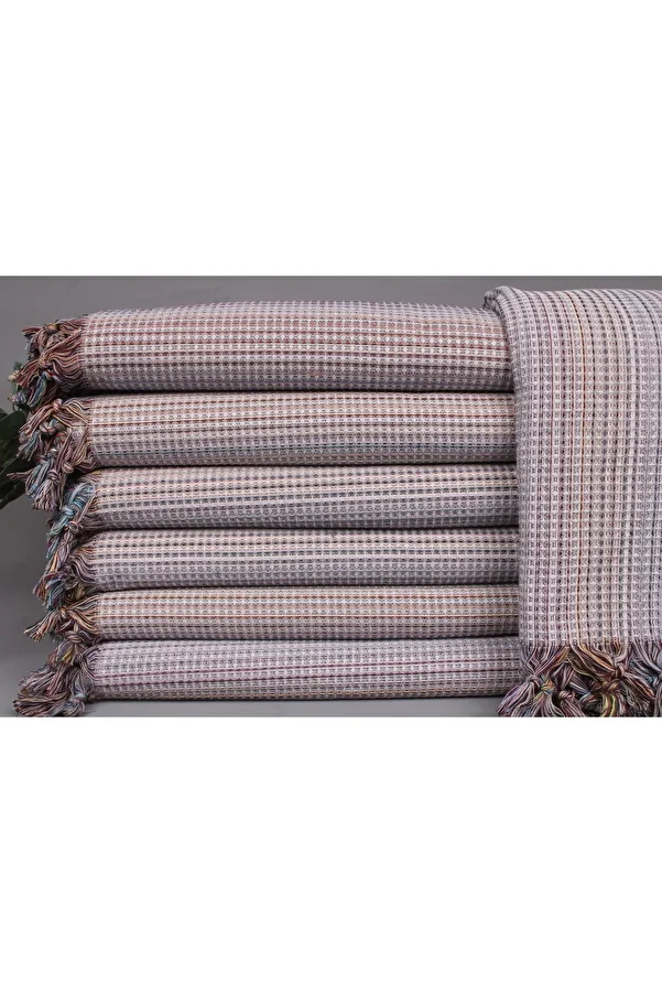 Kayra Export-Pike Light Gray 200x230 Cm Cotton Cover Bedspread Sofa Cover 1