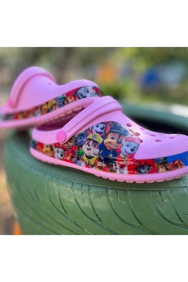 SAGİYEEK-Line Character Patterned Daily Use Non-Slip Sole Wet Floor Slippers 1