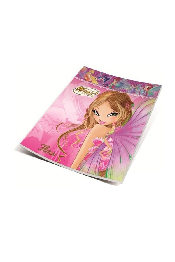 winx club-Winx Gıpta 3086 A5 60 Sheets Checked Cardboard Cover Notebook 1