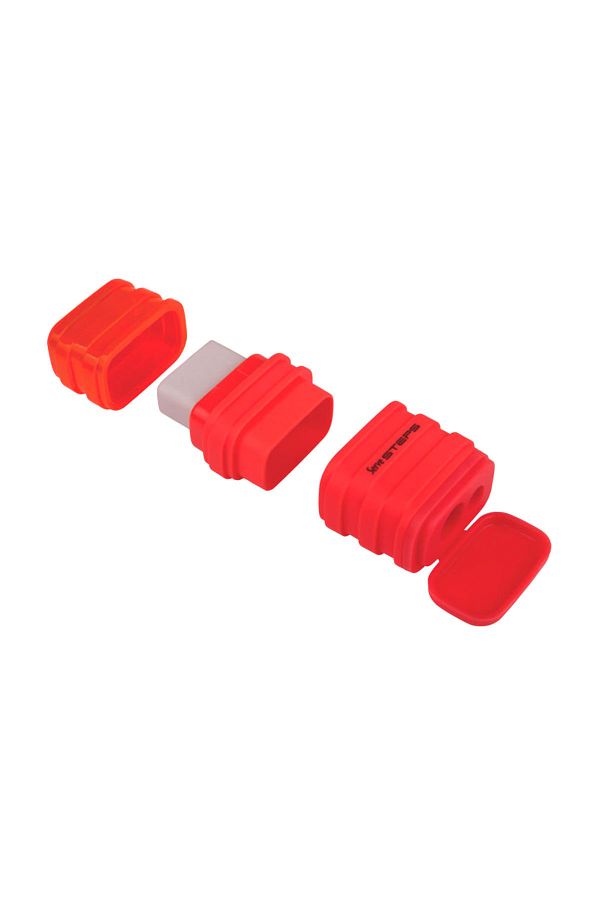 Serve-Steps Eraser Pencil Sharpener Highlighter Red 1