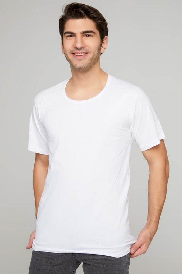 Tutku-Men's 100% Cotton Combed Cotton Crew Neck Undershirt 1