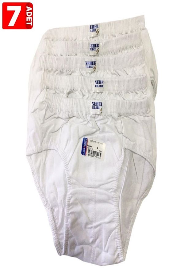 Seher Yıldız-Pack of 7 100% Cotton Panties White 1