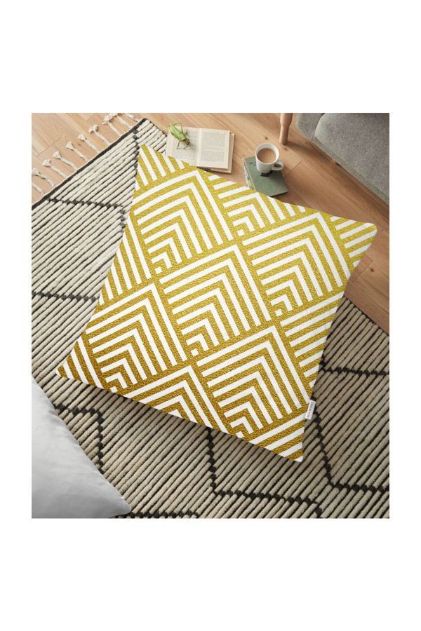 Gold floor cushion top