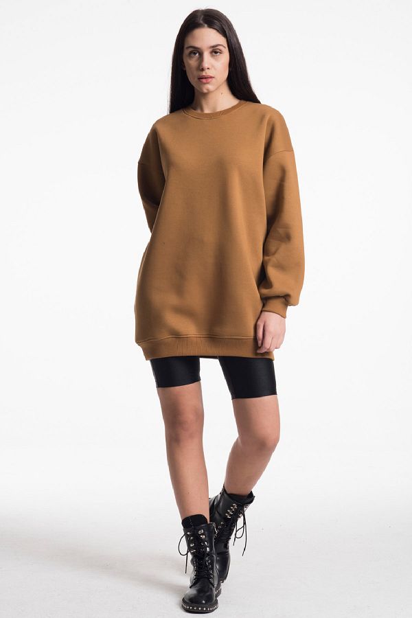 CAYA Women s Sweatshirt Tan Color Trendyol