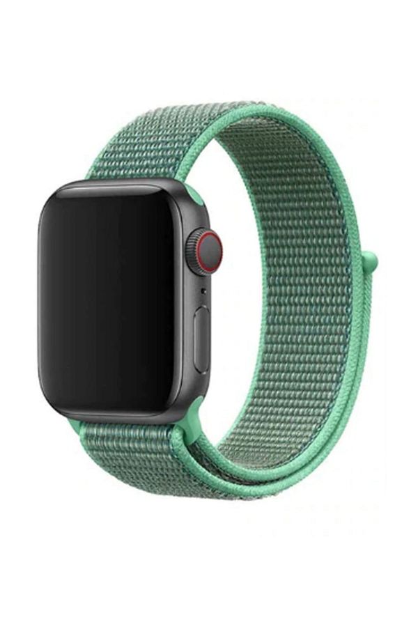 Coverzone Apple Watch 40mm Wrist Fabric Strap Cord Mint Green Trendyol