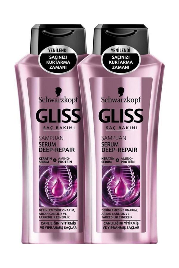 Gliss-سيروم الإصلاح العميق - 360 مل × 2 شامبو 1