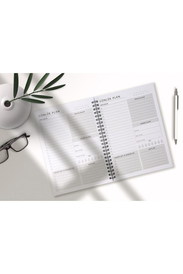 Fark Tanıtım-Kraft Covered Spiral Daily Planner 1