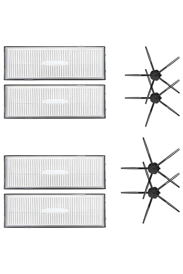 Roborock-S7 Maxv Ultra - 8 Pieces Replacement Hepa Filter and Side Brush Compatible 1
