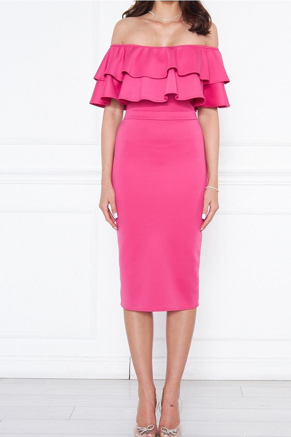 Fuchsia pencil dress deals