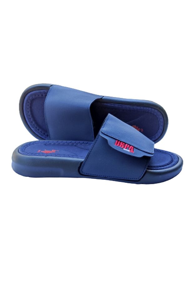 U.S. Polo Assn. Us Polo UTAH 2FX Navy Blue Velcro Men s Slippers Trendyol