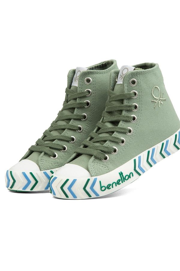 Benetton-Bn-90625-Light Green - Women's Sneakers 1
