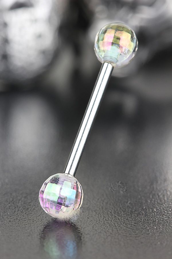 Transparent tongue piercing 2025