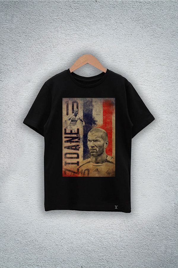 Darkia Zinedine Zidane Special Design Printed Unisex Children s T Shirt T shirt Trendyol