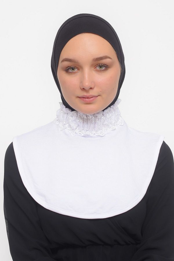 Frilly turtleneck top