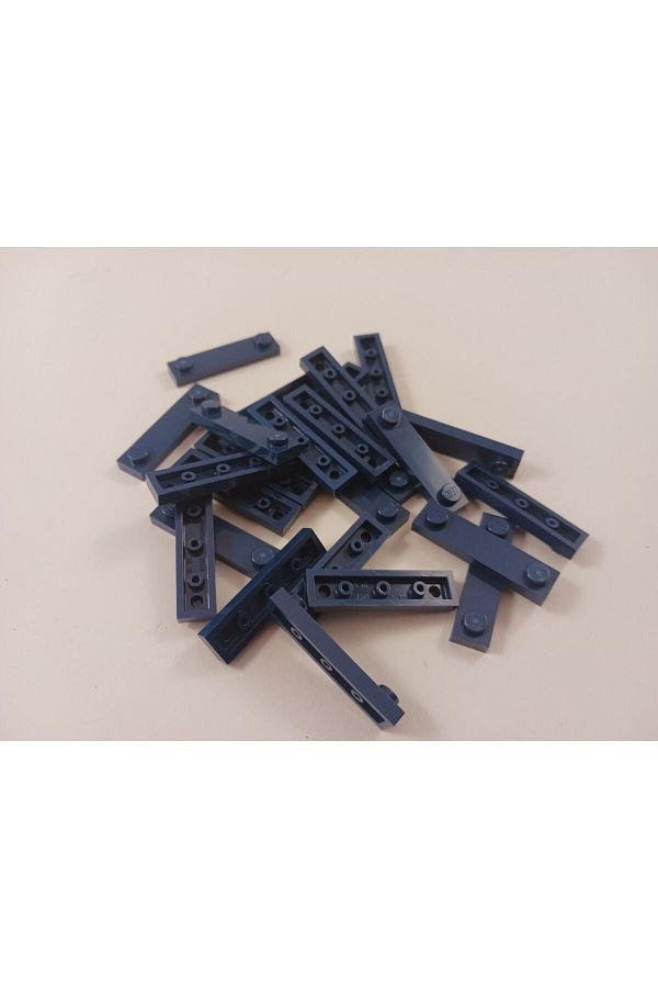 LEGO-Custom Accessory Plate Modified 1 x 4 Stud Groove Navy Blue Brick 6 pieces to send 1