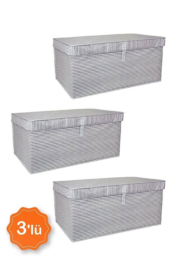 ALAS-3-Purpose Multi-Purpose Storage Bag with Cover, Box Storage etc. 50x40x30 - Maxi Model Box 1