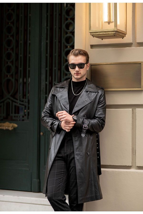 Men's genuine leather coats 2025