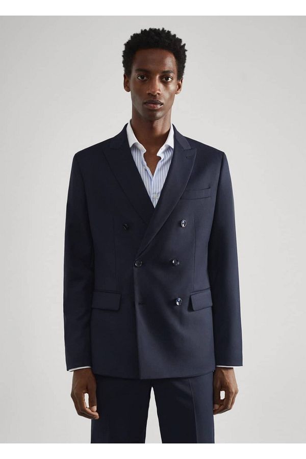 MANGO Man Slim Fit Double Breasted Blazer Jacket Trendyol