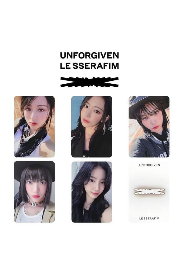Kpop Dünyasi-Σετ LE SSERAFIM "Unforgiven" POB 8 PC 1
