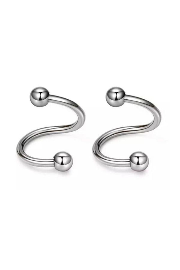 Surgical steel lobe earrings top