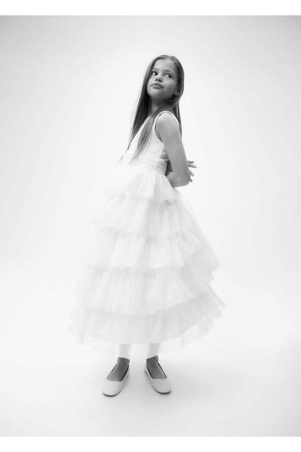 Mango tulle dress cheap