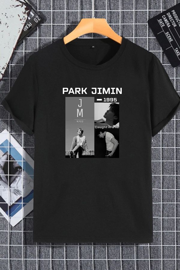 macklin-Unisex Women Men Park Jimin BTS Character Printed Oversize T-shirt 1