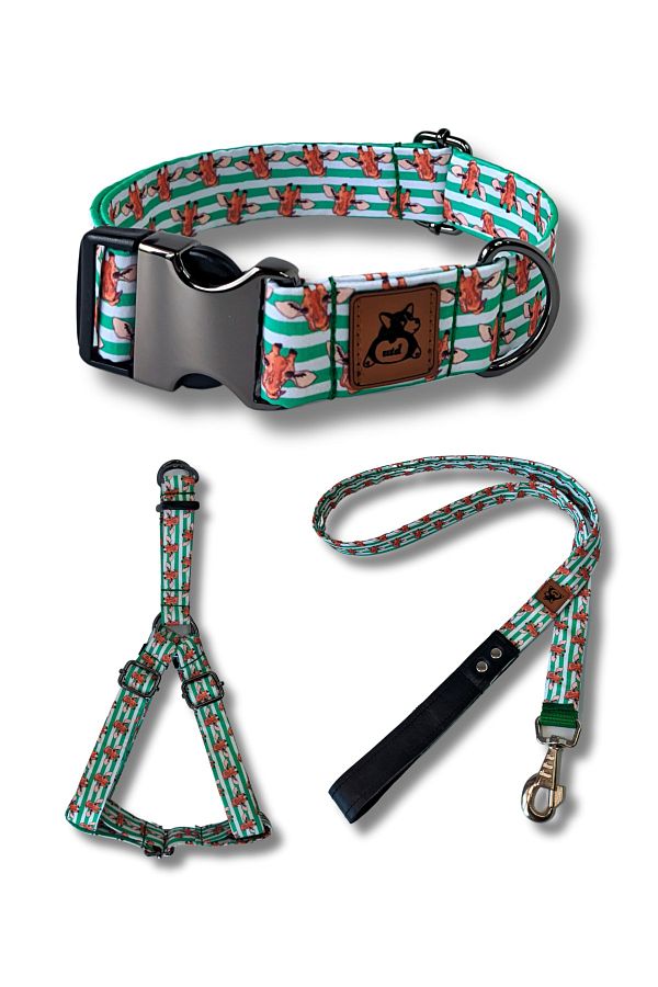 UTDpet Giraffe Dog Collar Set Trendyol