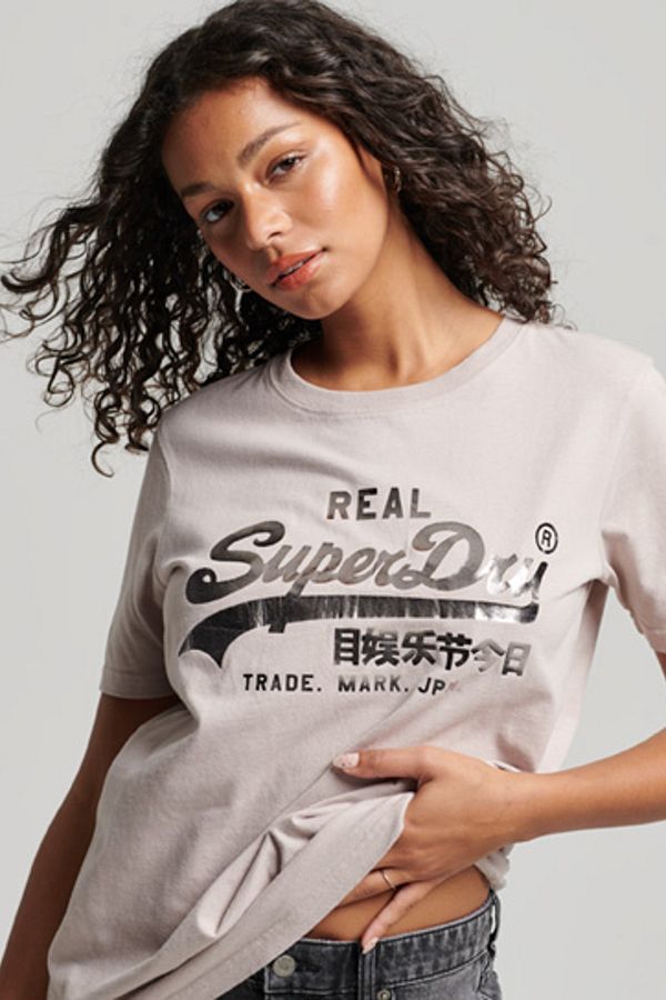 SUPERDRY T Shirt Beige Regular fit Trendyol
