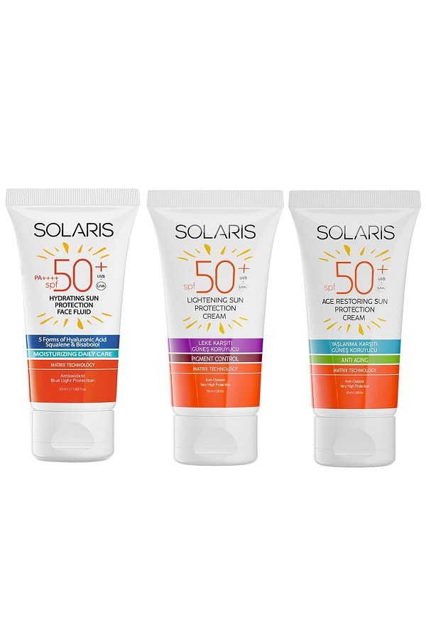 SOLARIS-Spf 50 Sunscreen Set for All Skin Anti-Blemish and Anti-Aging and Moisturizing Effect 1