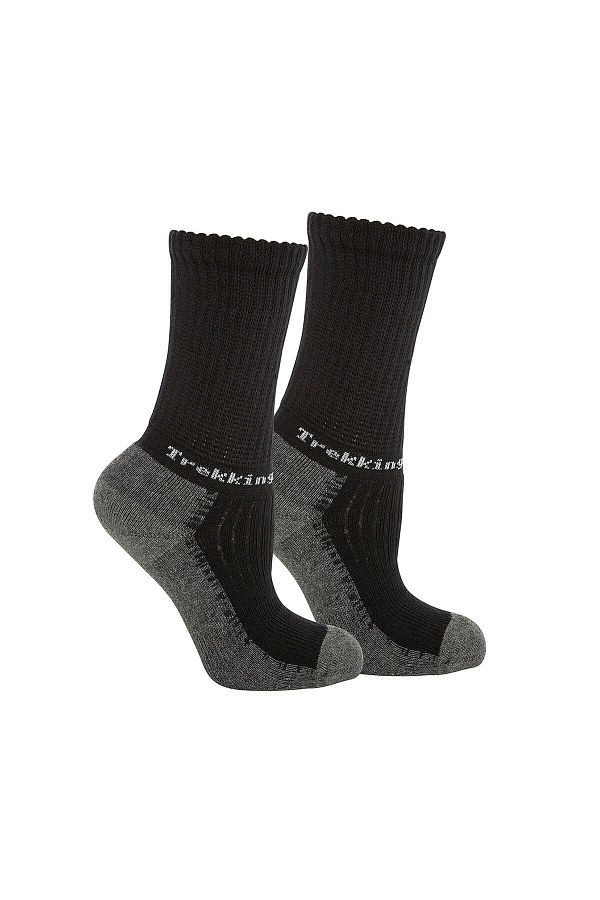 THERMOFORM-Μαύρες μακριές Unisex παιδικές κάλτσες εξωτερικού χώρου 1