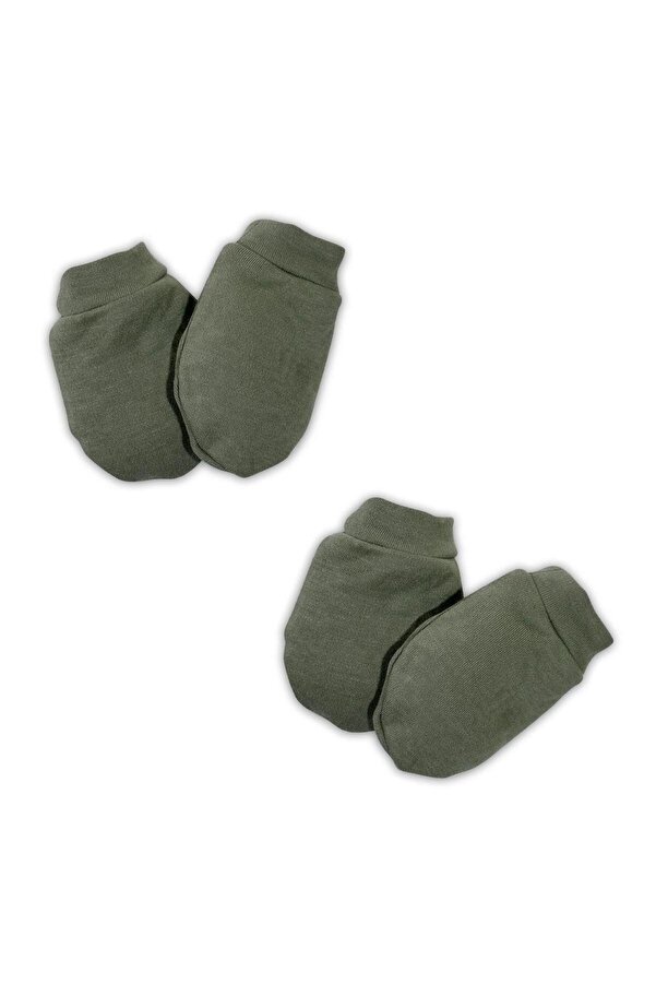 tinylamb Haki Renk Bebek Eldiven Seti - 2 Takım | Bebek Eldiveni