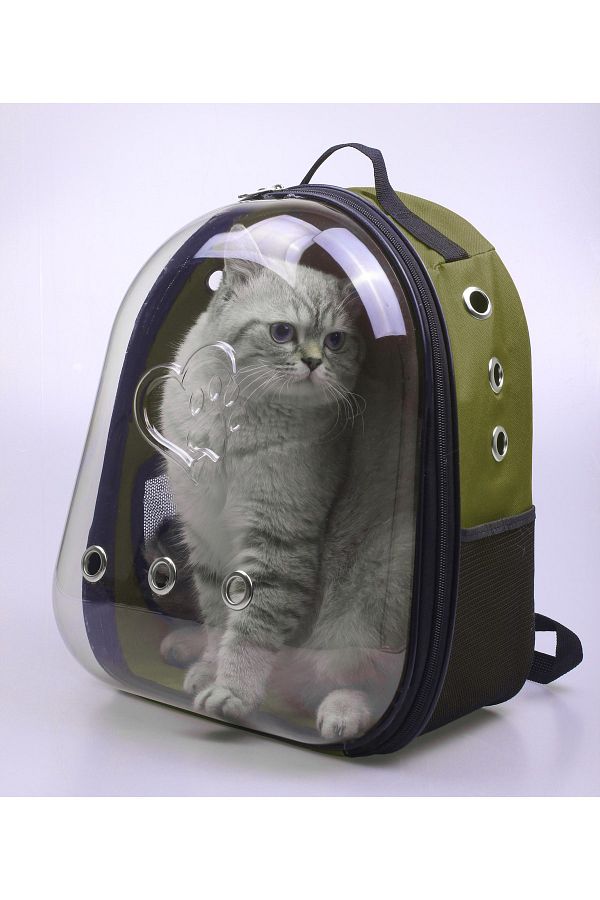 AlaPet Astronaut Cat Carrying Bag with Extra Clear Glass WIDE MODEL Sun Resistant Trendyol