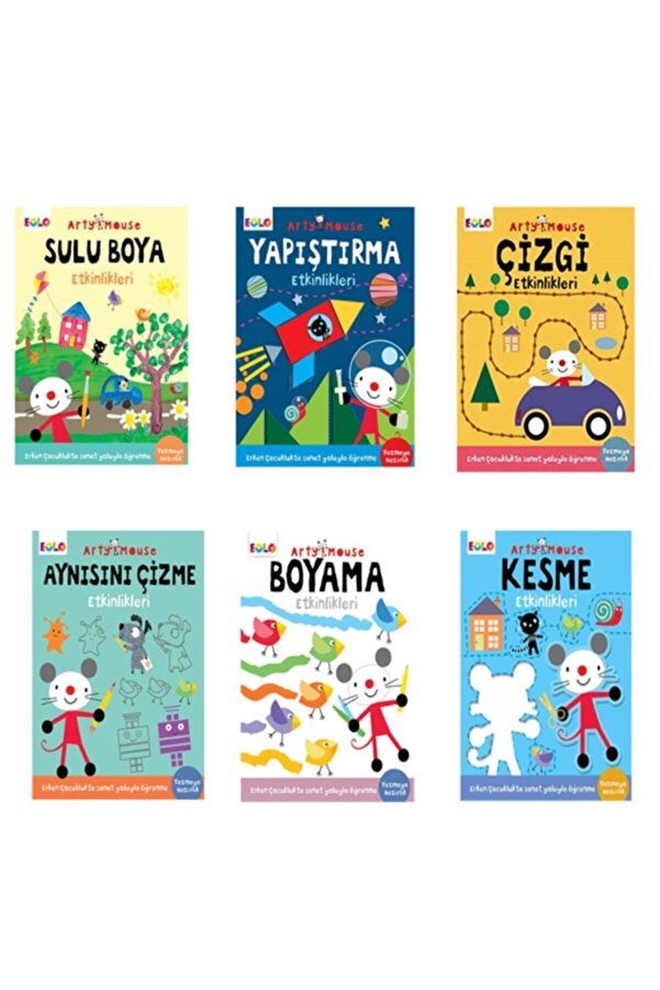 Bebeklik Yayınları Arty Mouse Seti (6 Kitap)