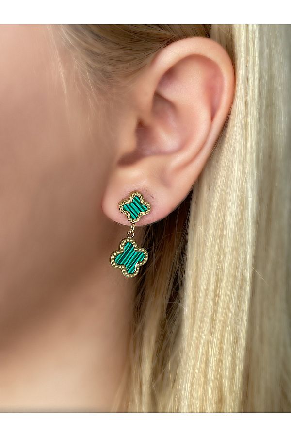 Green van best sale cleef earrings