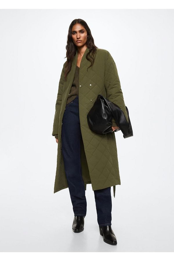 MANGO Oversize Quilted Anorak Trendyol