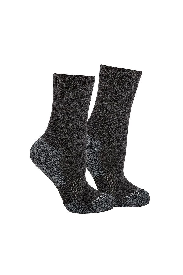 THERMOFORM-Μαύρες μακριές Unisex παιδικές κάλτσες εξωτερικού χώρου 1