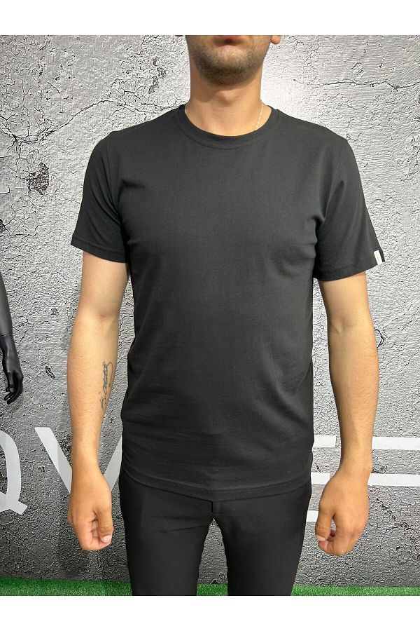 Qwerty T shirt Basic with Crew Neck Trendyol